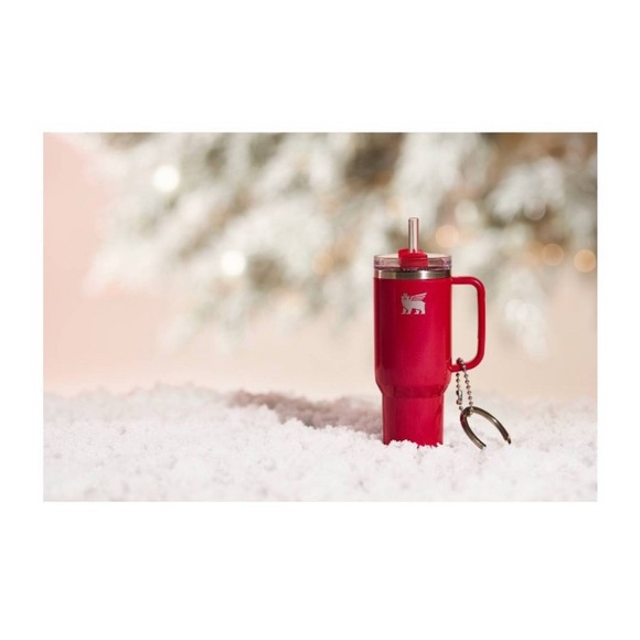 STANLEY x Target x E.L.F. ✨NWT✨ Ltd Edition Keychain Ornament in Red Delicious - Picture 6 of 6